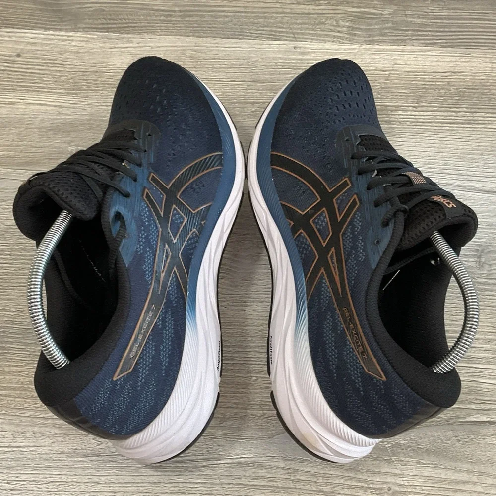 Asics GEL EXCITE 7 Mens Size 12 Athletic Shoes 1011A657 Sneakers Black Blue